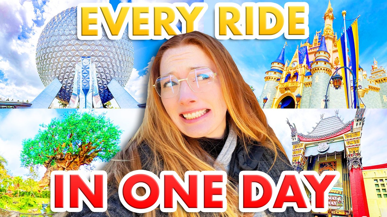 I Rode Everything in Disney World In ONE DAY -- 45 Rides in 18 Hours