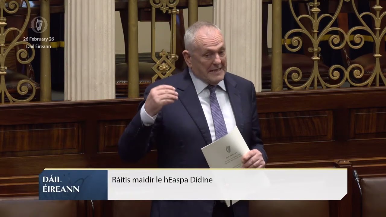 Deputy John McGuinness- speech from 26 Feb 2026