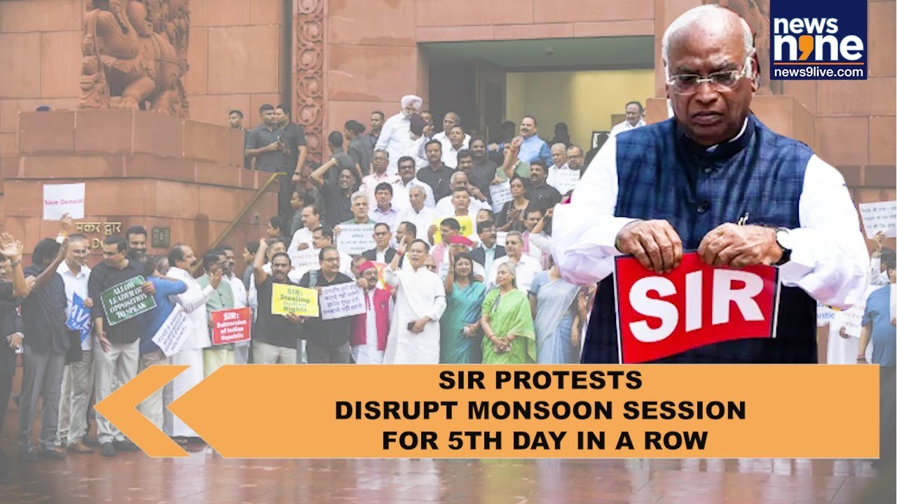 5th day in a row! INDIA Bloc MPs protest Special Intensive Revision (SIR) in Bihar