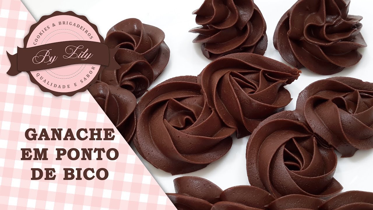 Como fazer Ganache em ponto de bico | Ganache de Chocolate