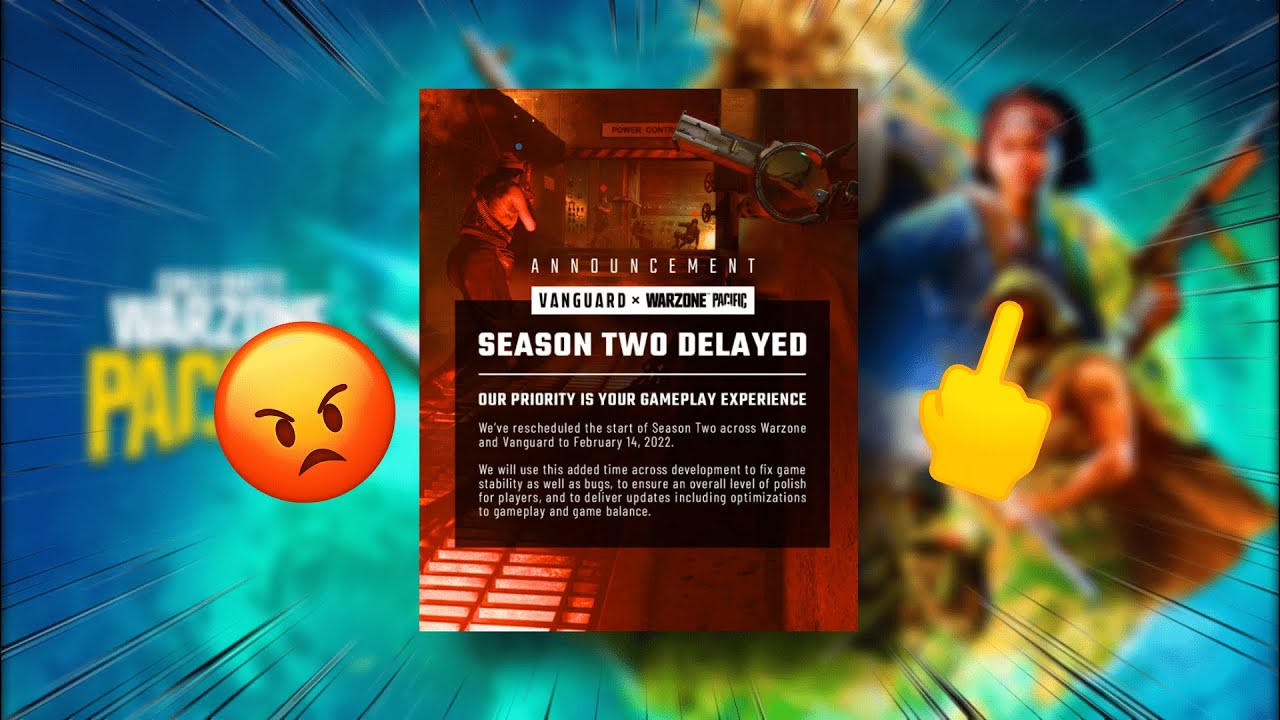 Vanguard Season 2 Delayed. 🤦&zwj;♂️