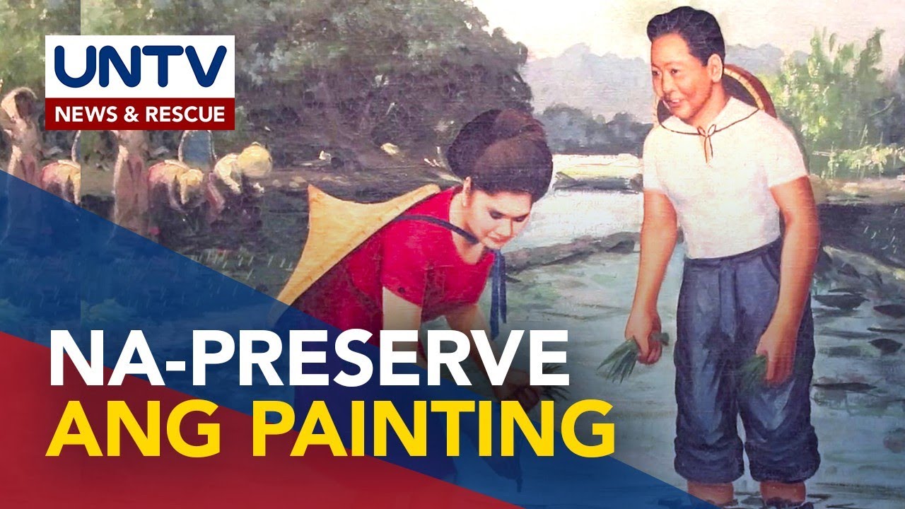 Painting nina Imelda at Ferdinand Marcos Sr. na nawala noon, natagpuan sa Bulacan
