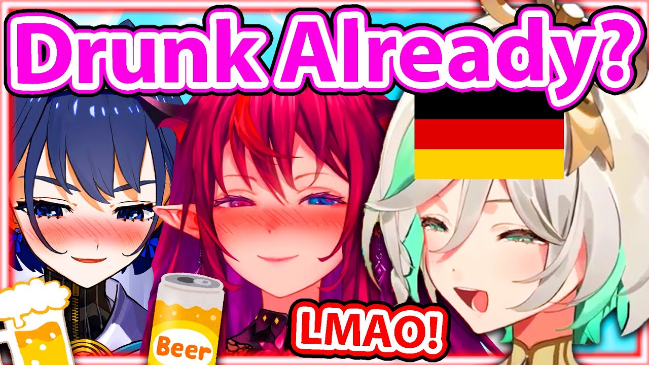 Cecilia is TOO GERMAN compared to Drunk Kronii and Drunk IRyS 【Hololive】