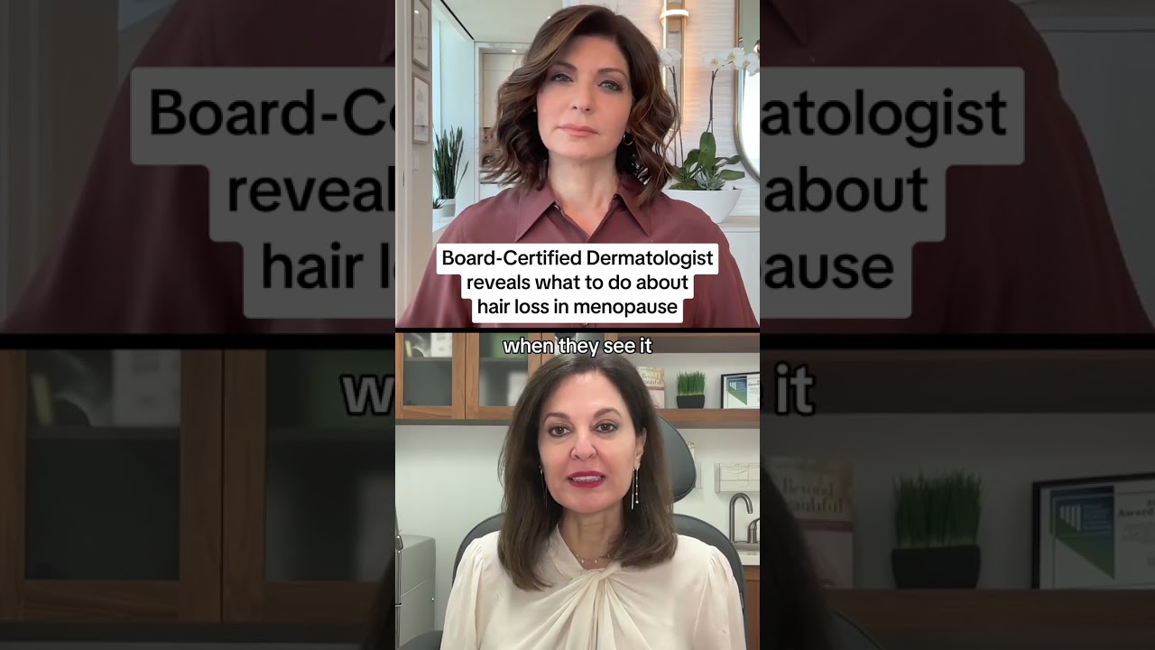 Board-Certified Dermatologist reveals what to do about menopausal hair loss | Menopause Masterclass