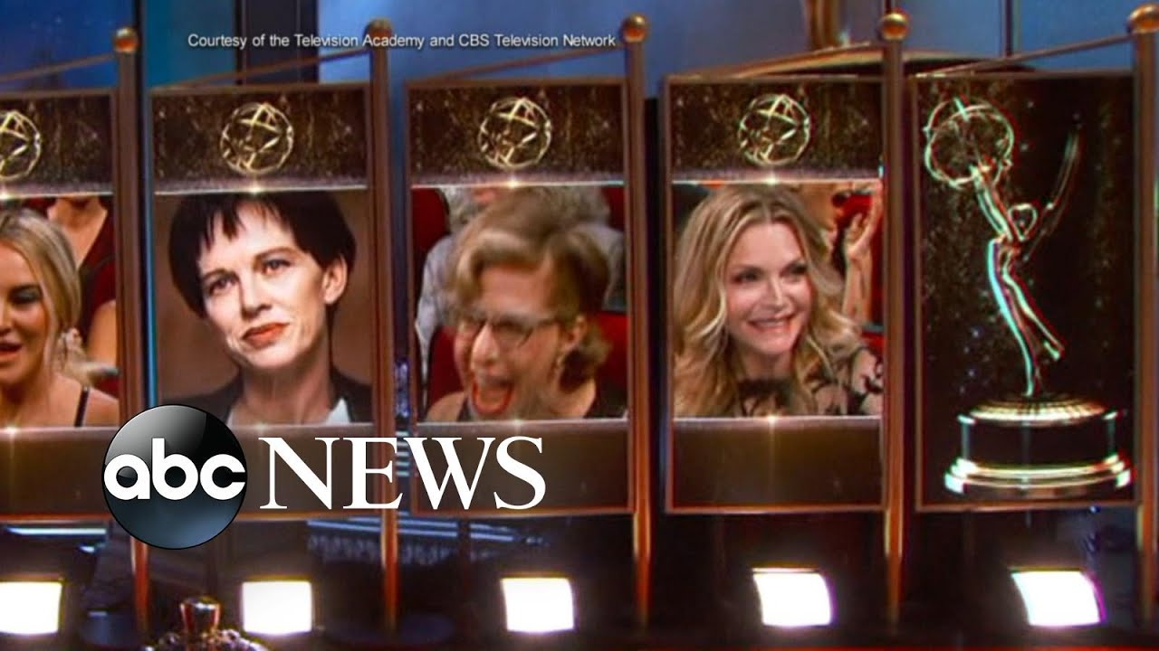 Emmy nominee Jackie Hoffman reacts to losing to Laura Dern