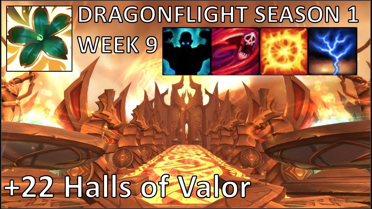 +22 Halls of Valor (Fortified) | Preservation Evoker PoV M+ | Dragonflight Mythic Plus