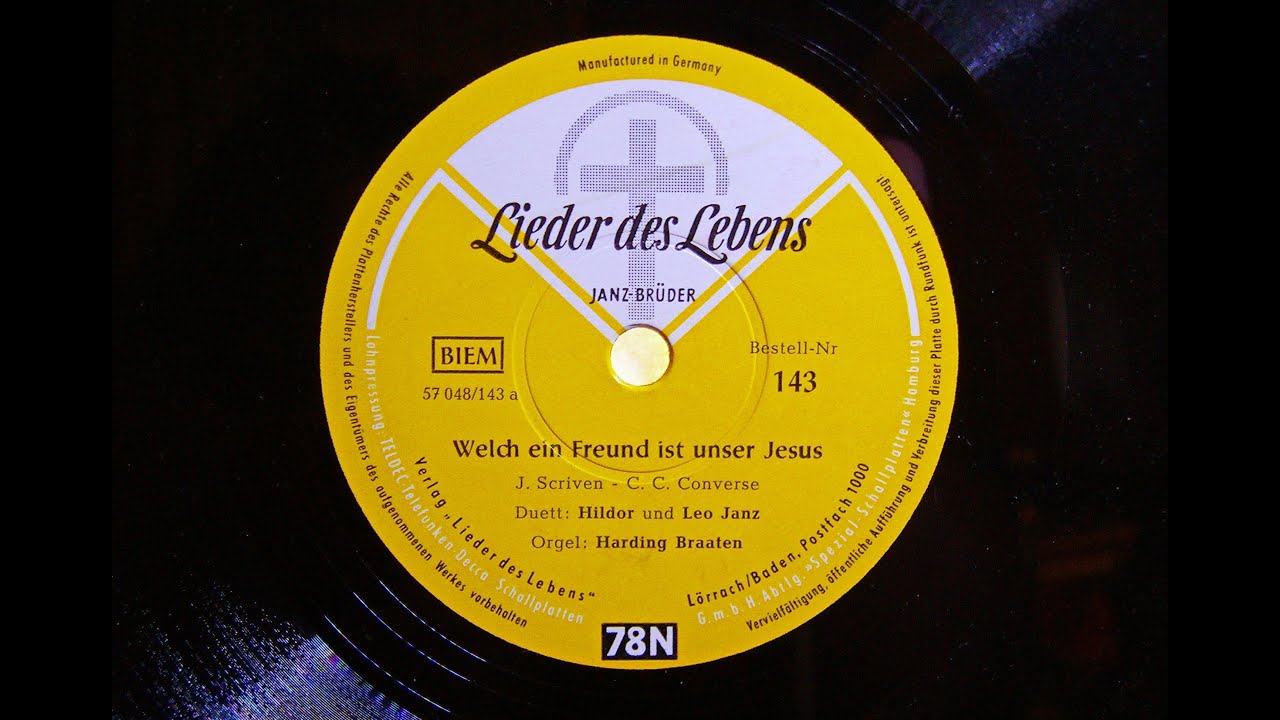 Janz Brüder - Welch ein Freund ist unser Jesus - Lieder des Lebens ca. 1955