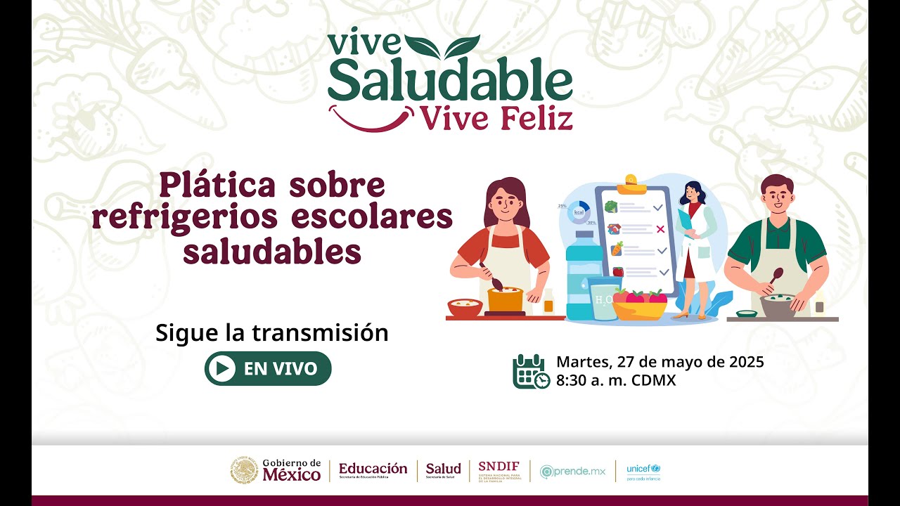 Plática sobre refrigerios escolares saludables