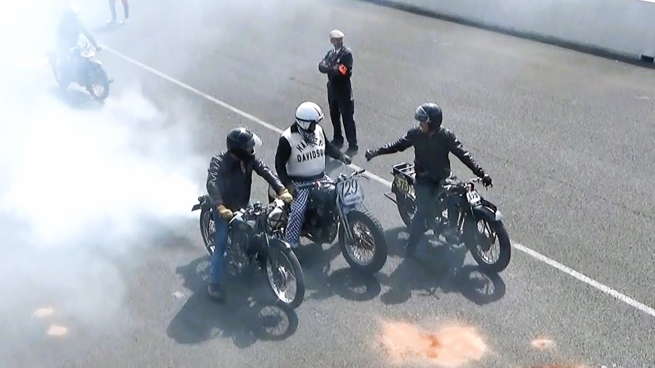 Vintage and Pre-war Motorcycle Racing Montlhéry 2022