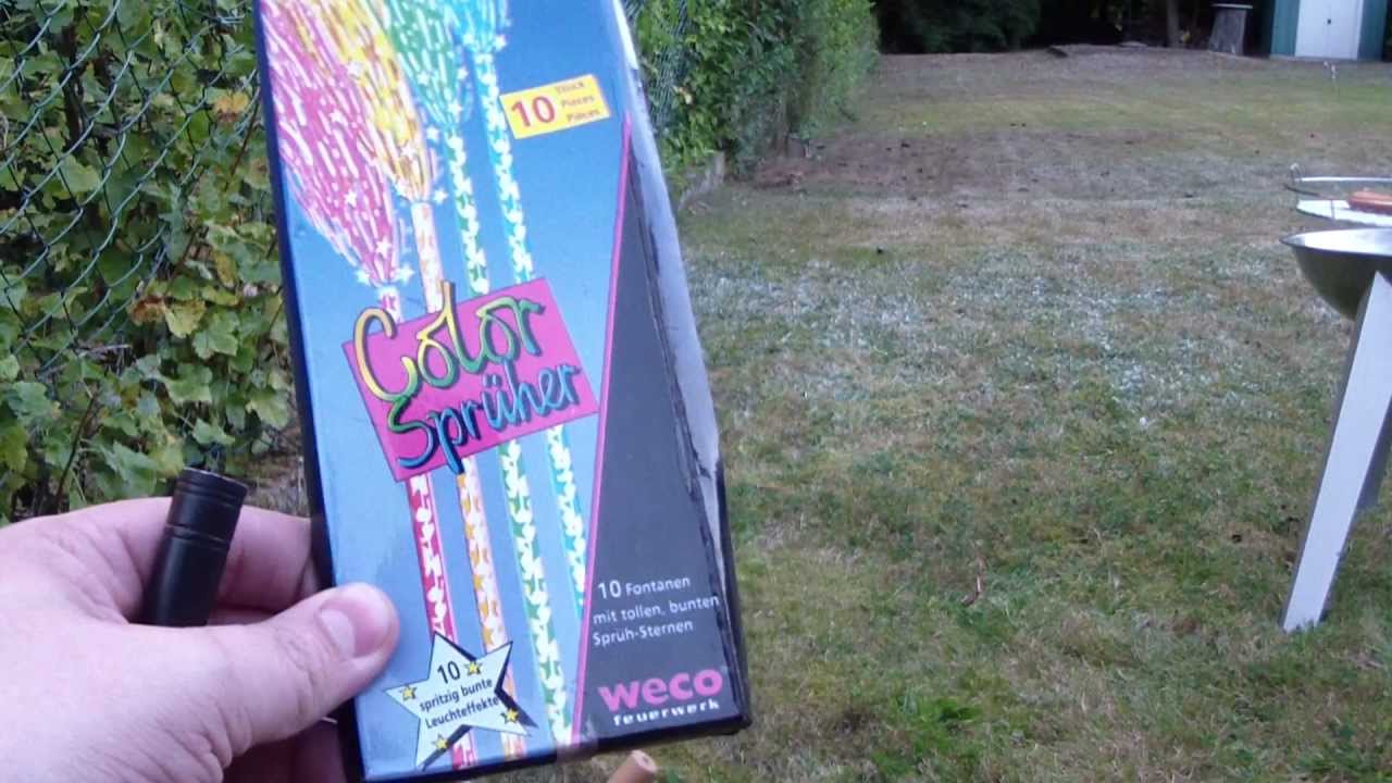 Weco Feuerwerk Color Spr&uuml;her