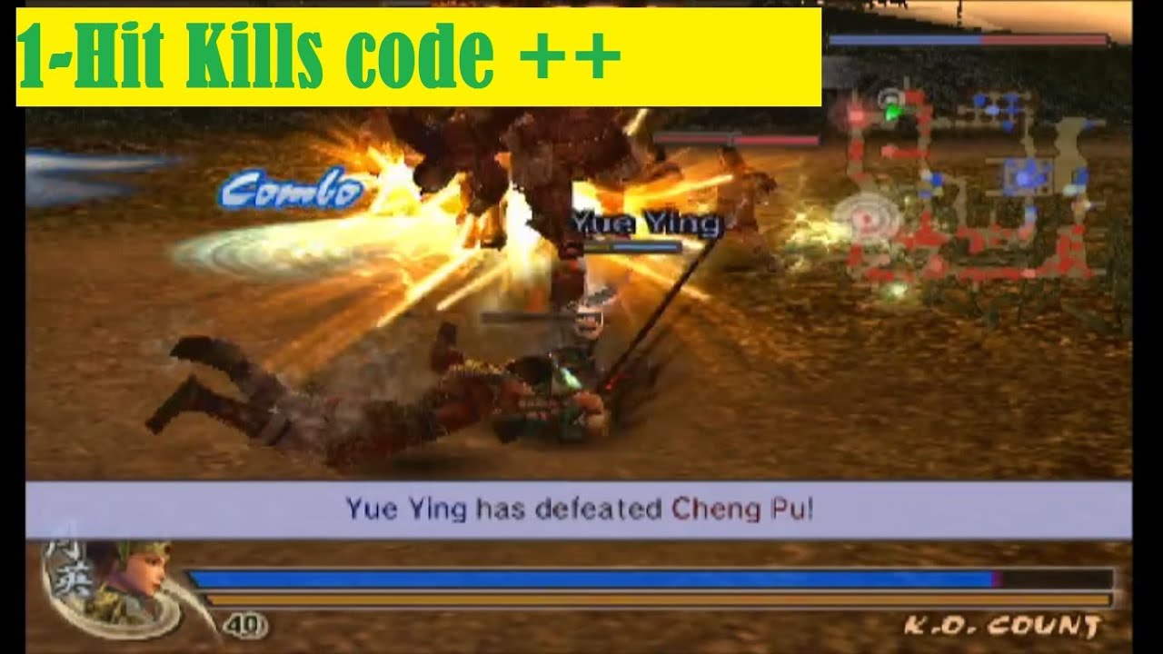 1-hit Kills + 2 bonus code - Dynasty warriors 5