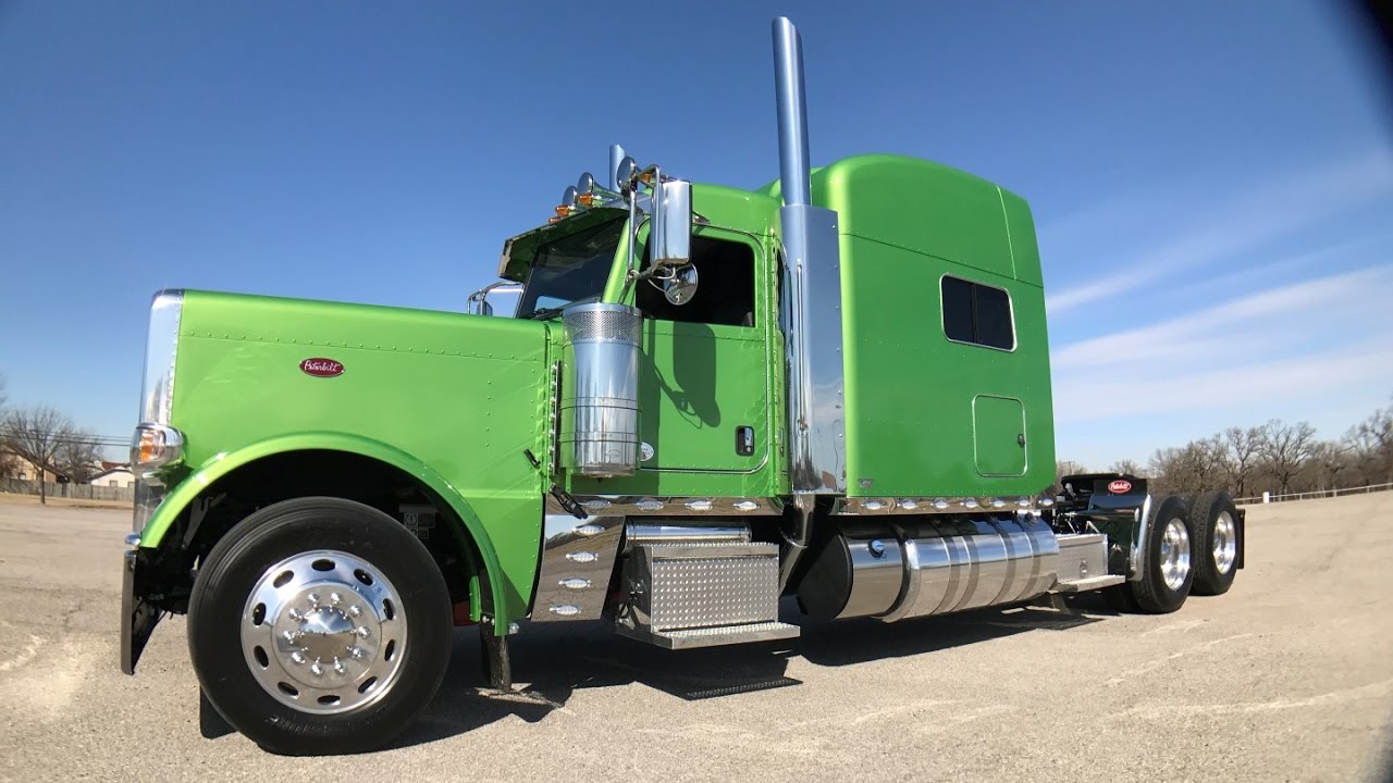 Viper Green Metallic 2018 389 Peterbilt Cummins X15 565hp 2050 torque Platinum Interior