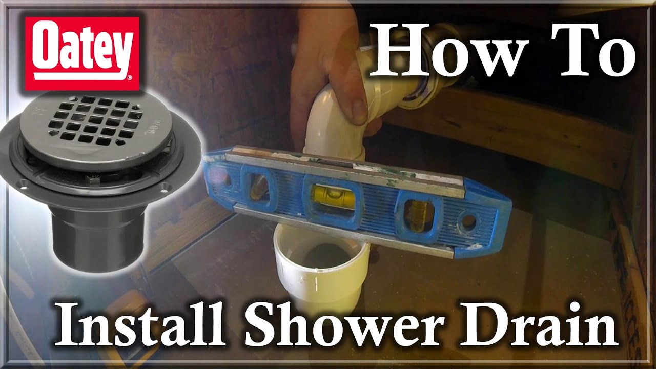 How To Install Oatey Shower Drain on Plywood Subfloor for PVC Pan Liner