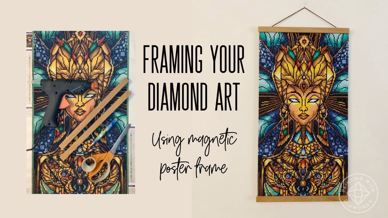 Tutorial - Framing a Diamond Painting With Magnetic Poster Frame