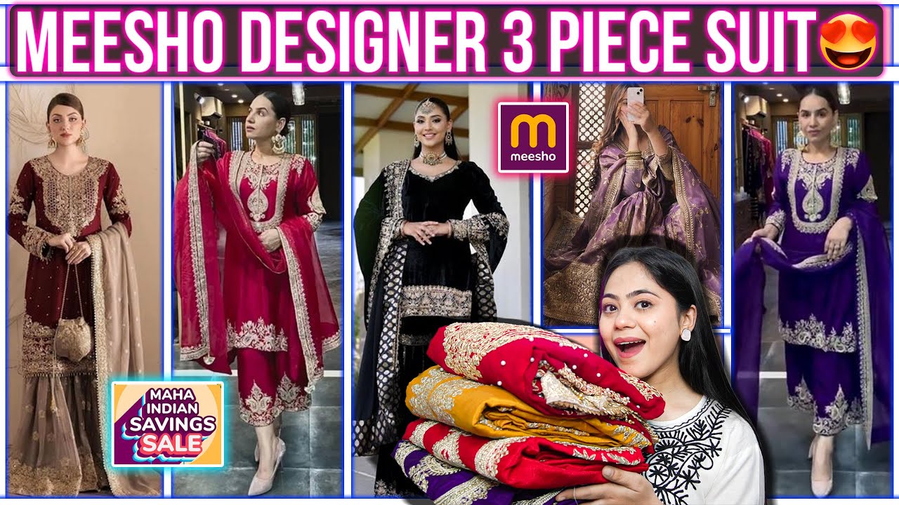 Meesho Cheapest Designer Dress Haul 😍| Affordable & Trendy Suits 💖| Ronak Qureshi