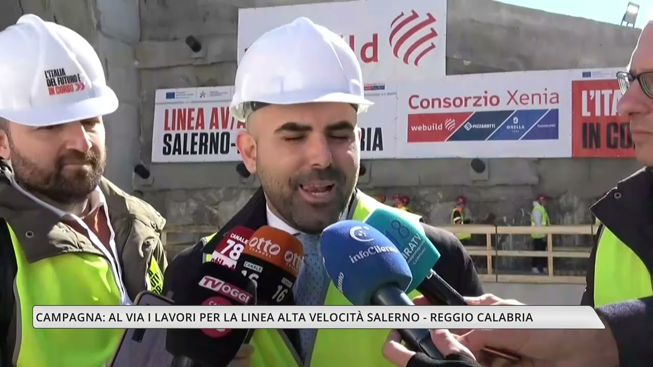Campagna, al via i lavori per la linea alta velocità