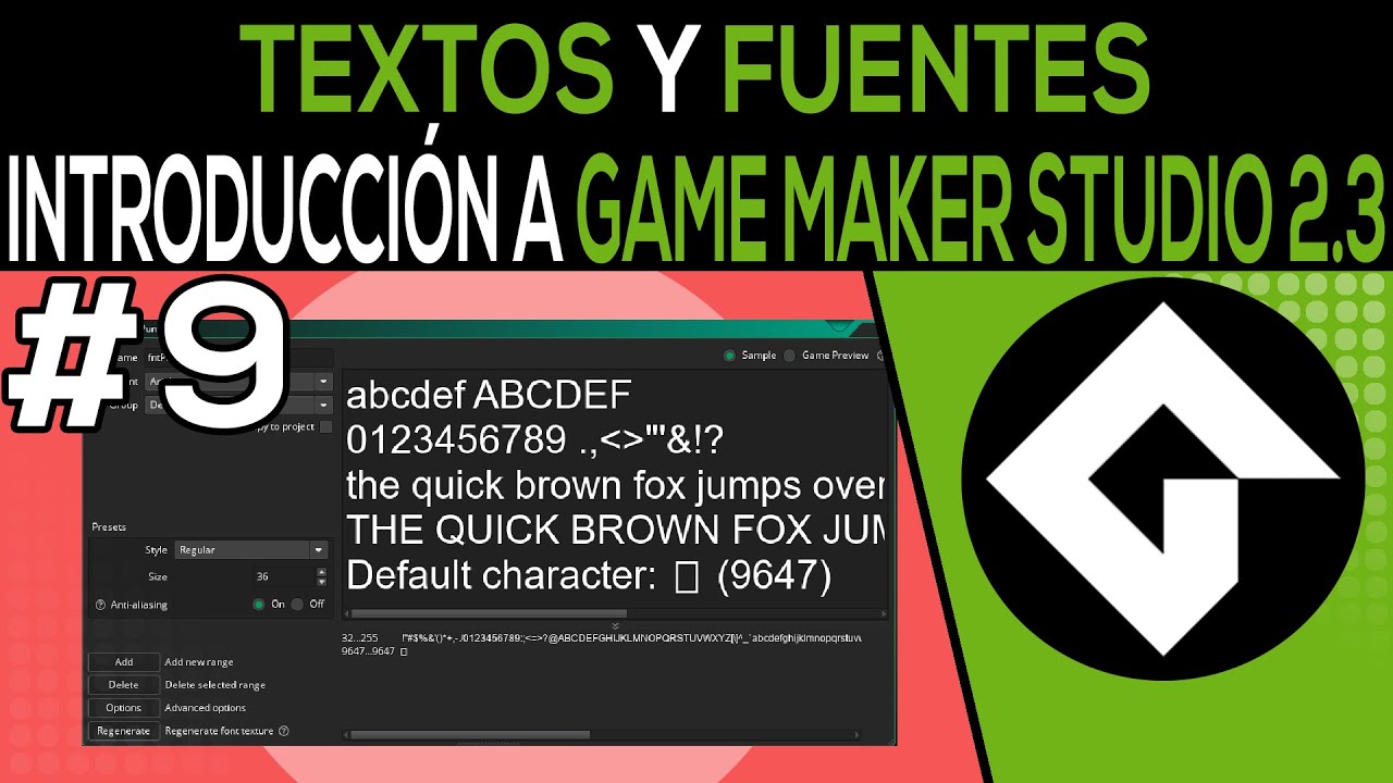 Introducción a Game Maker Studio 2.3 - [09] - Textos y Fuentes