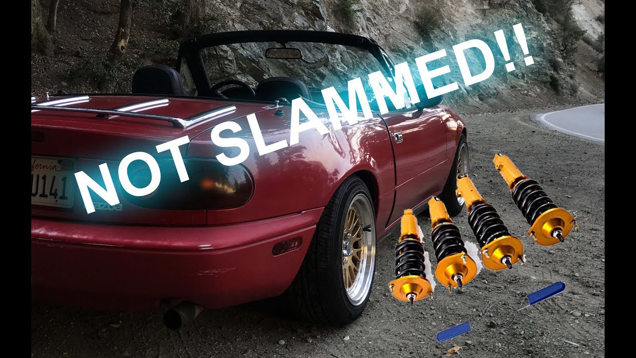 Installing ebay coilovers on a miata (Hoonigan Miata Ep.4) coilover install