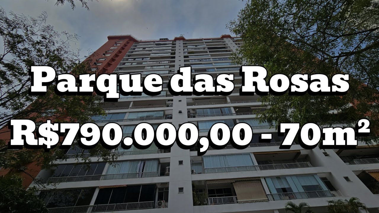 APARTAMENTO A VENDA NO PARQUE DAS ROSAS NO CORAÇÃO DA BARRA DA TIJUCA - 70M² - R$790.000,00