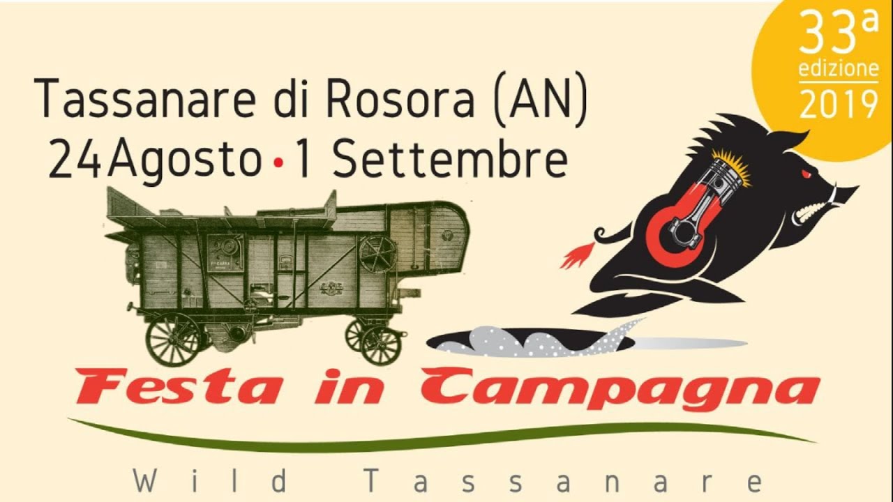 Tassanare di Rosora (AN) 2019 - Trebbiatura a fermo - Rievocazione.