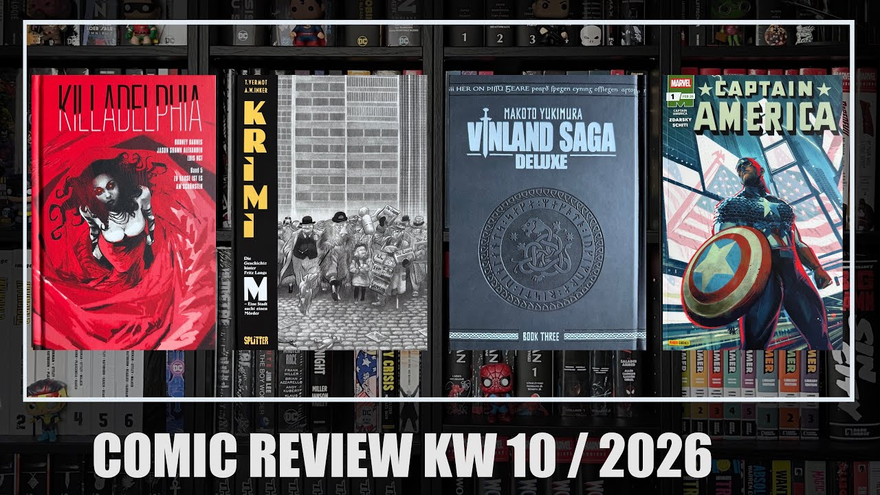 Comic Review KW 10 / 2026: Killadelphia 5, Krimi, Vinland Saga Deluxe 3, Captain America 1