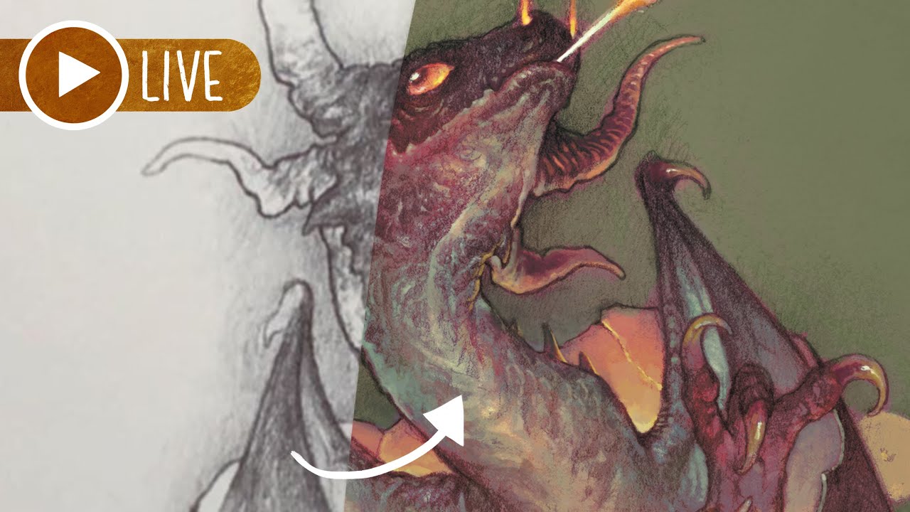 How to Add Color to Pencil Drawings | Livestream