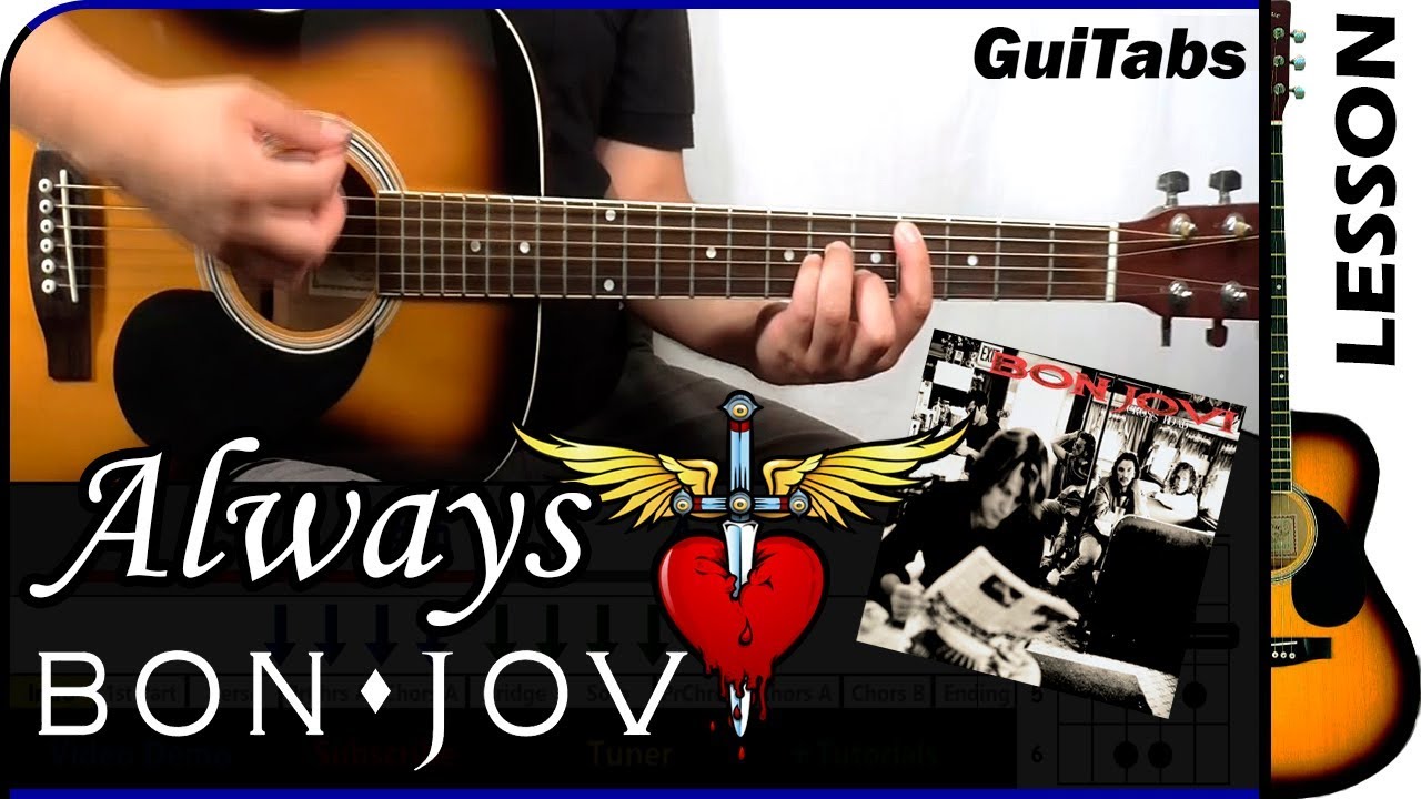 How to play ALWAYS 💖🎸 - Bon Jovi / GUITAR Lesson 🎸 / GuiTabs N&deg;120