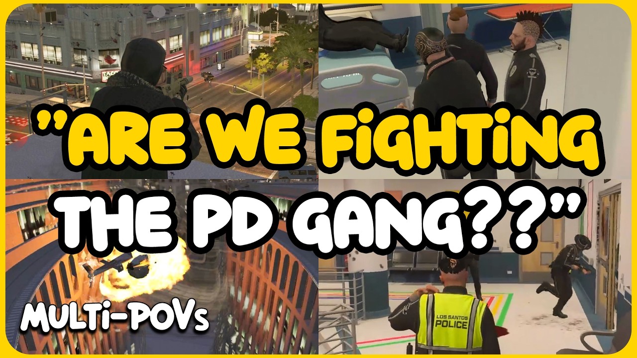 Mr K&rsquo;s Heli Explodes and Ramee Goes Off at the Hospital vs PD (Multi-POVs) | Prodigy RP | GTA RP