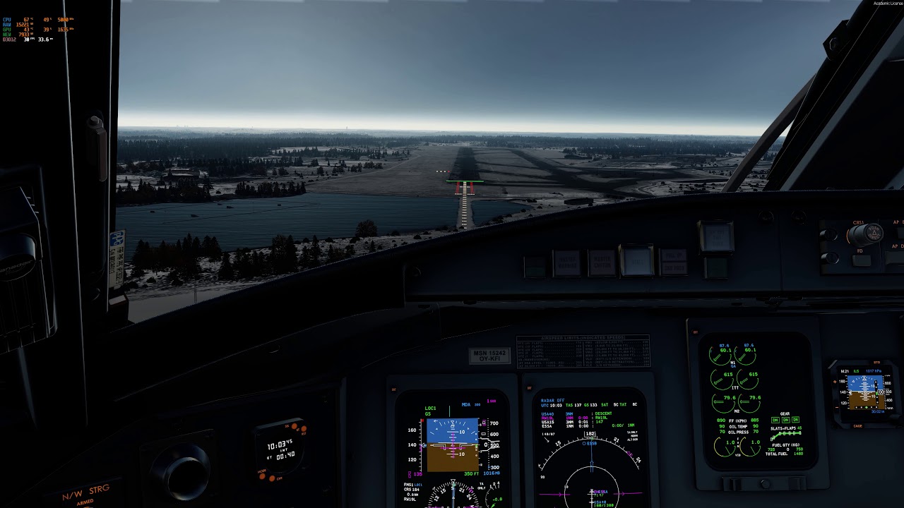 Prepar3d v5.1 | 4K | Aerosoft CRJ| Landing ESSA 19L