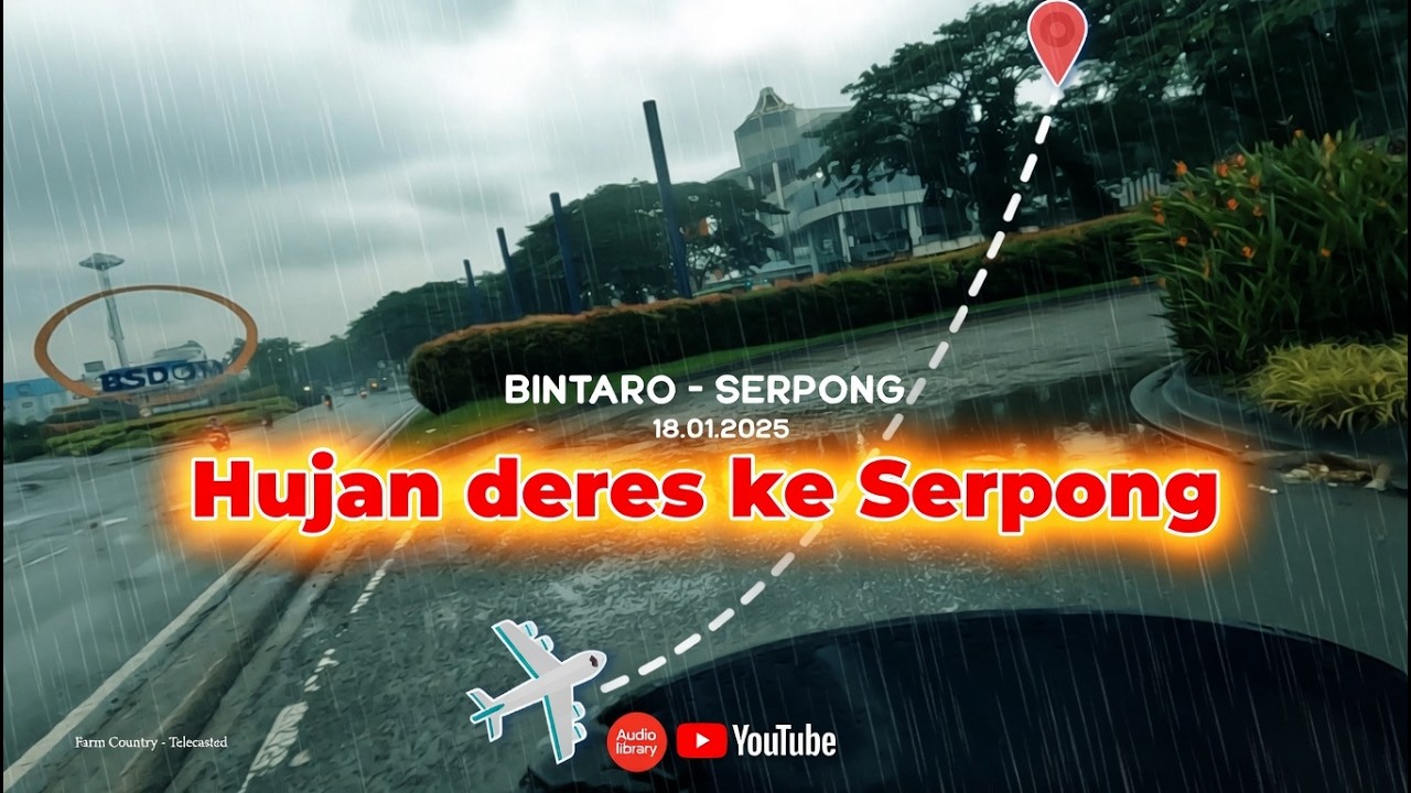 🌦️ Terobos Hujan Pagi | Bintaro – Serpong | GoPro POV Cinematic