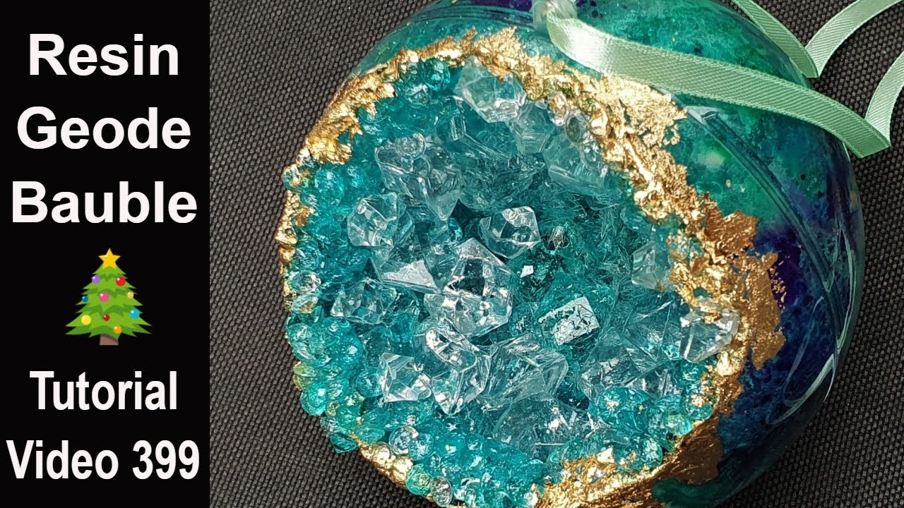 Resin and Crystal Geode Bauble/ Start to Finish/ DIY