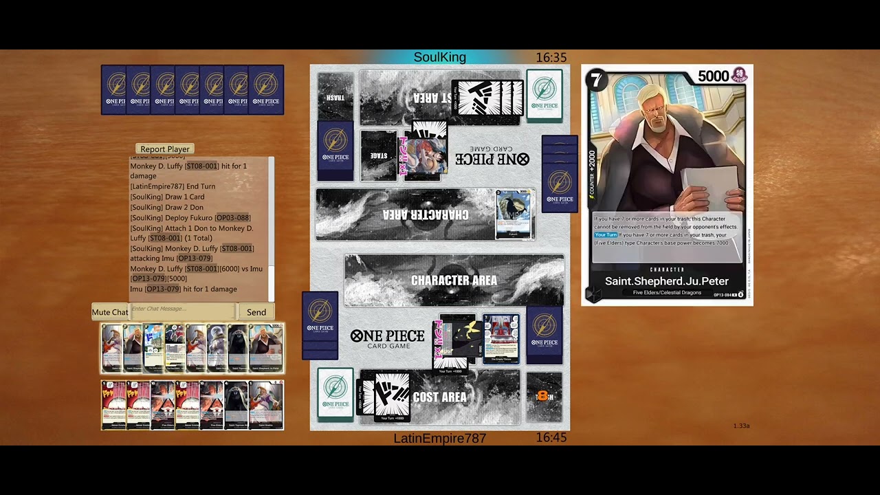 Imu Versus ST08 B Luffy