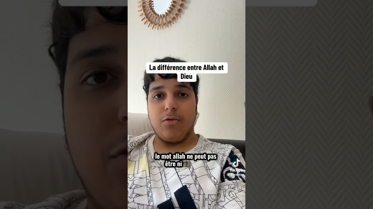 La diff&eacute;rence entre Allah et Dieu  #rappel