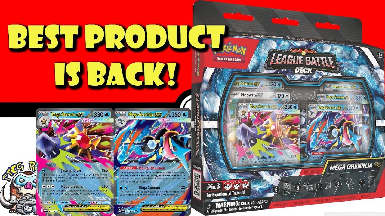 Боевая колода Pokemon Mega Greninja League Battle Deck
