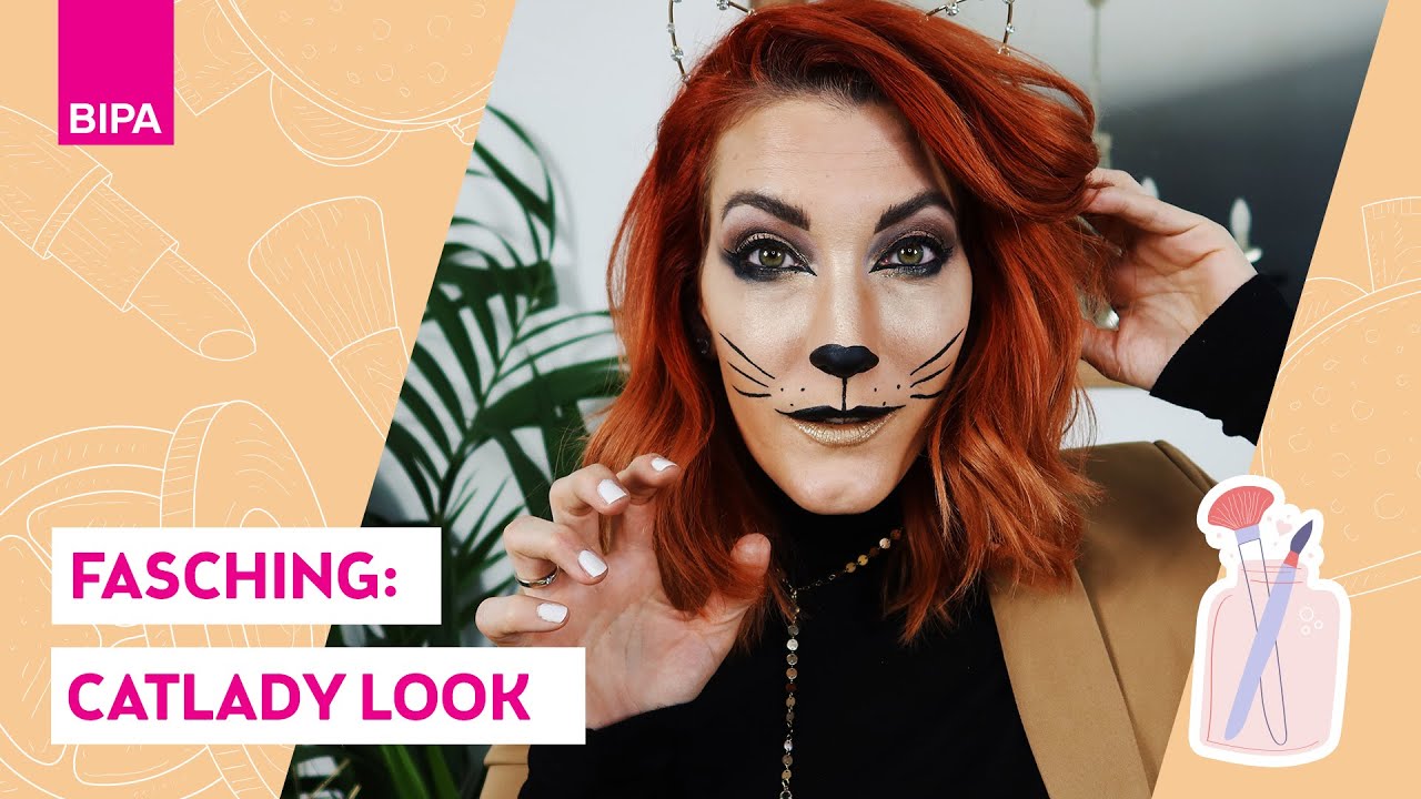 Fasching Make-up Look 2022: Catlady Tutorial mit Sabrina Sterntal