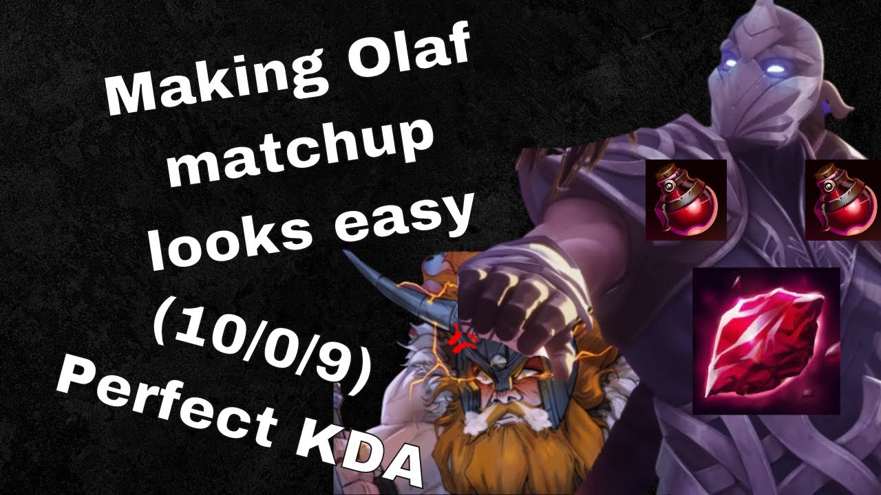 How to beat Olaf with Shen - Patch 13.5 - Ruby Crystal 2 potions start Heartsteel build