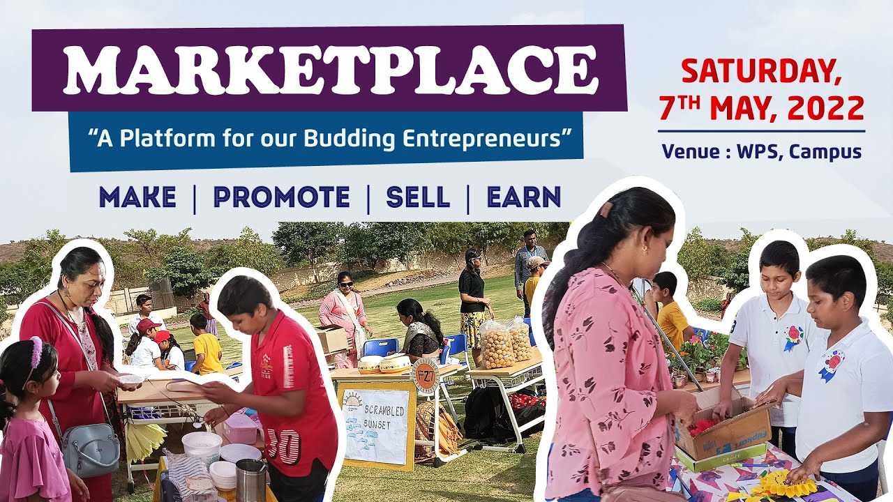 MARKETPLACE Event at School  | Students Selling their Produce (Make  |  Promote  |  Sell  |  Earn)