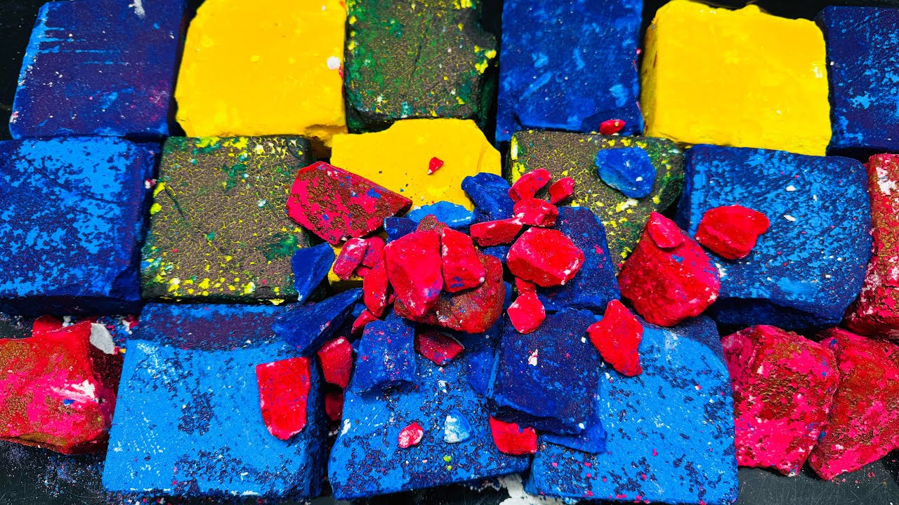 New Color Try | Fresh Dyed Chalk ASMR Crush  | Happy Birthday @sancharighosh2769