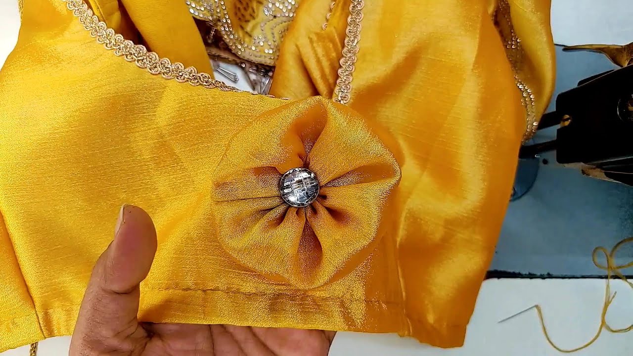 Making Fabric Bow Easy Method /Bow making idea for blouse/How to make perfect bow/ Diy bow