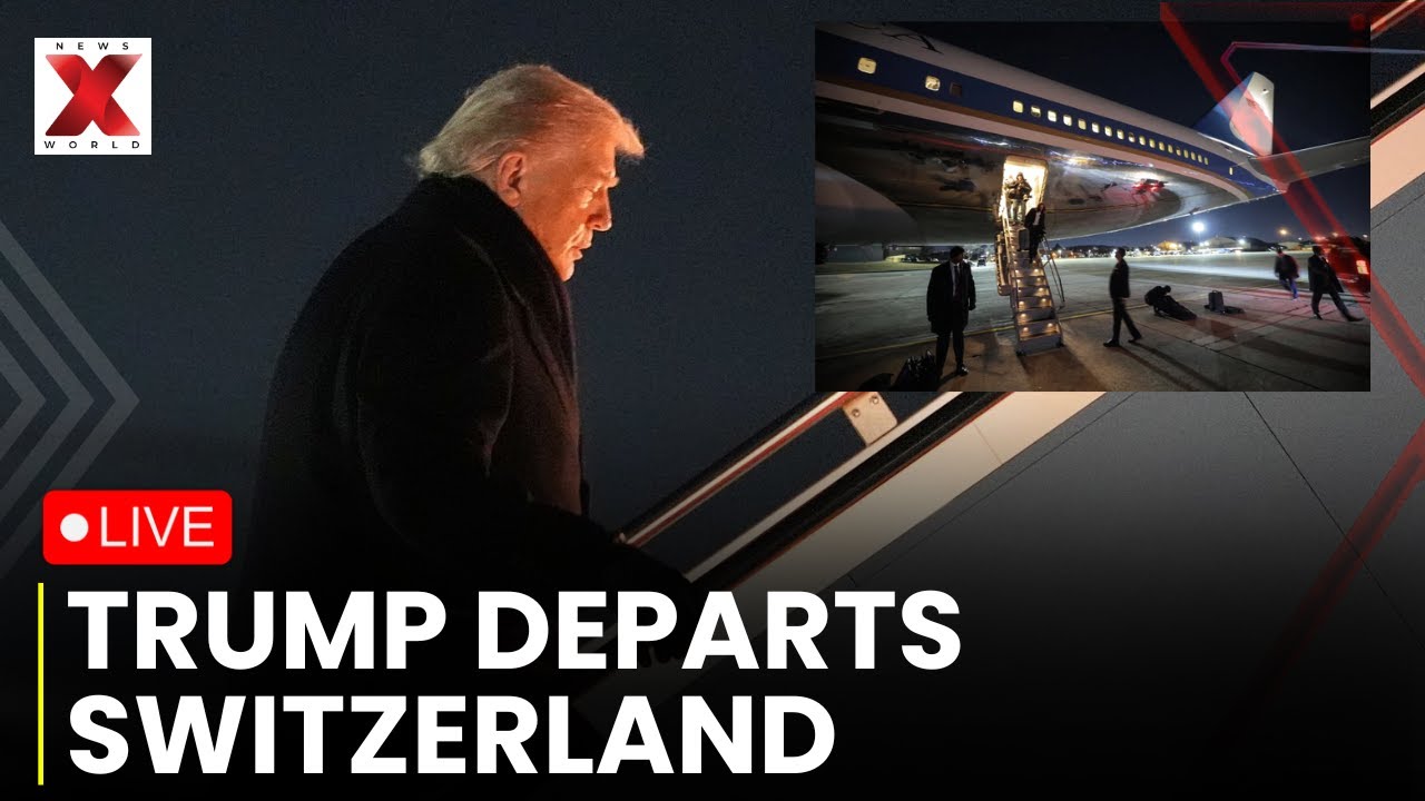 Trump Departs Switzerland LIVE: Trump Exits WEF, Seeks World Leaders for Gaza 'Board of Peace'