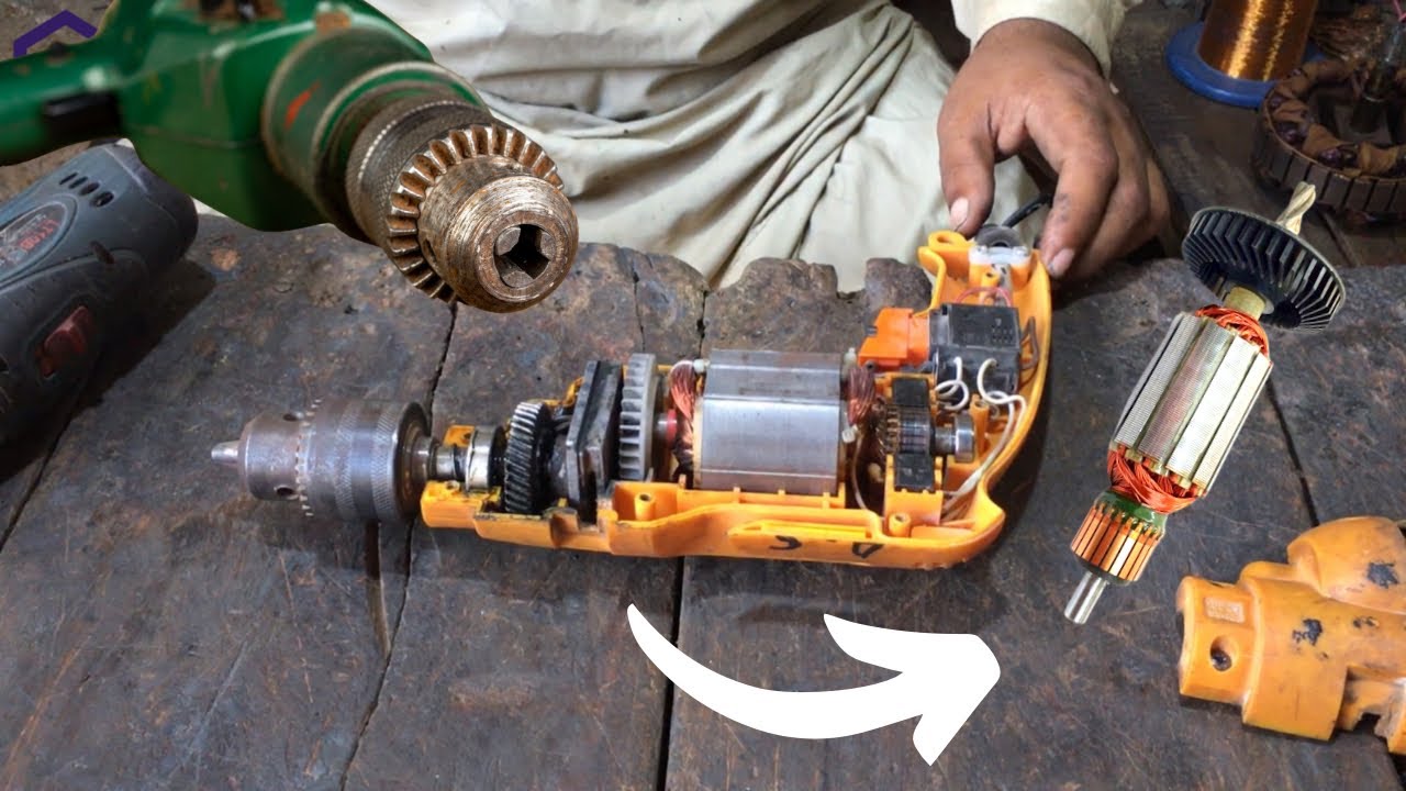 Drill Machine Armature Winding [Amazing  Technique and Skill ]