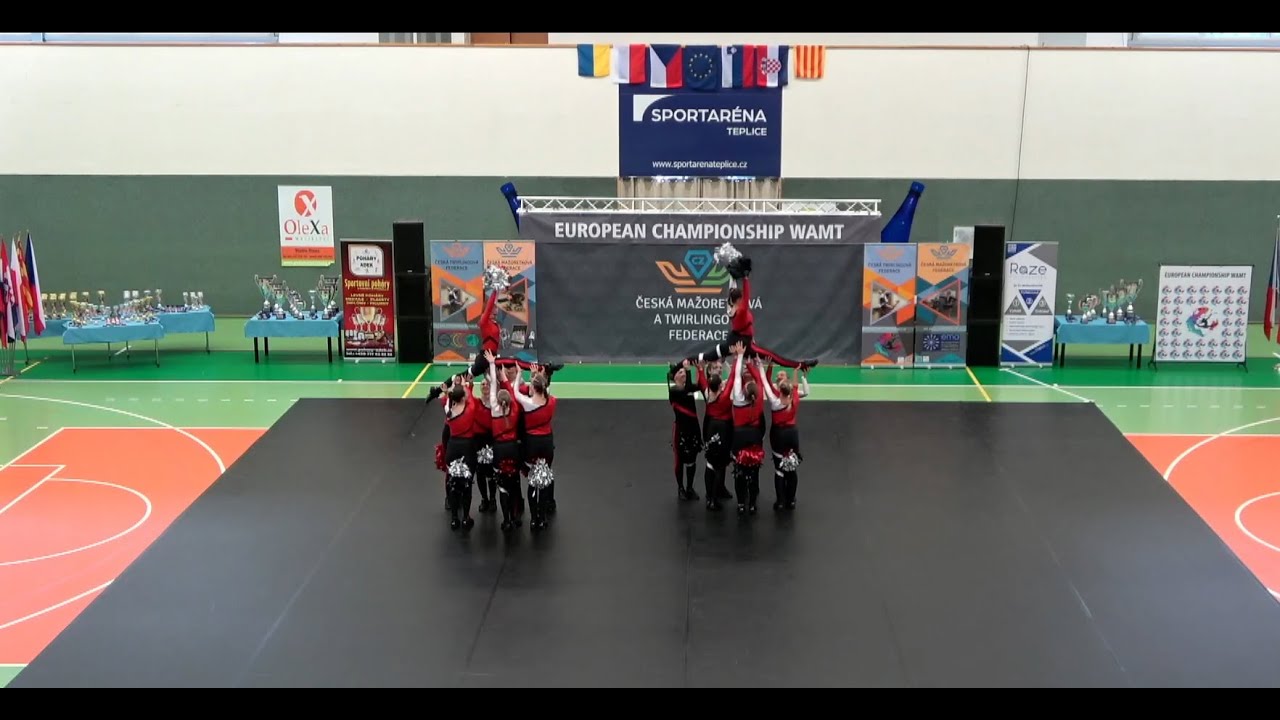 Mistrovství Evropy mažoretek WAMT 2022 / Pom-Pom Seniors Stage / AP klub Brušperk - Top Teens