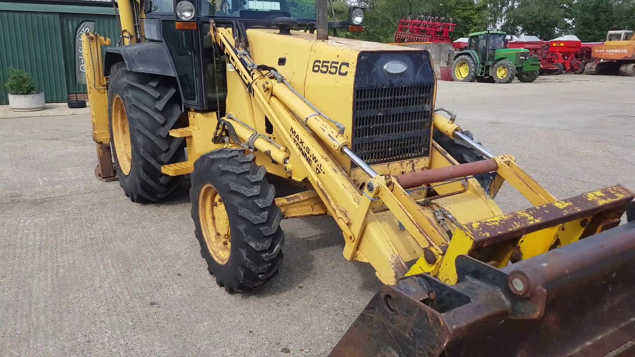 1990 FORD 655C 4WD DIGGER LOADER