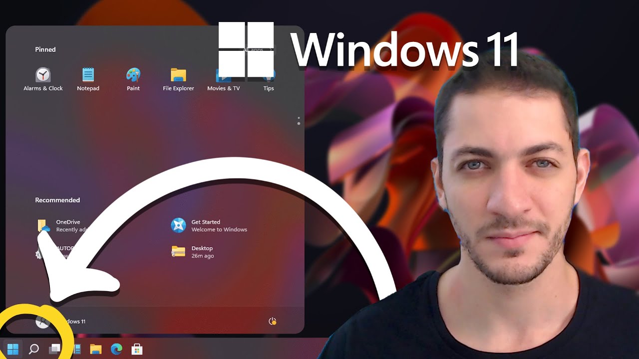 Empezar con Windows 11 Tips (Mover Menú Inicio)