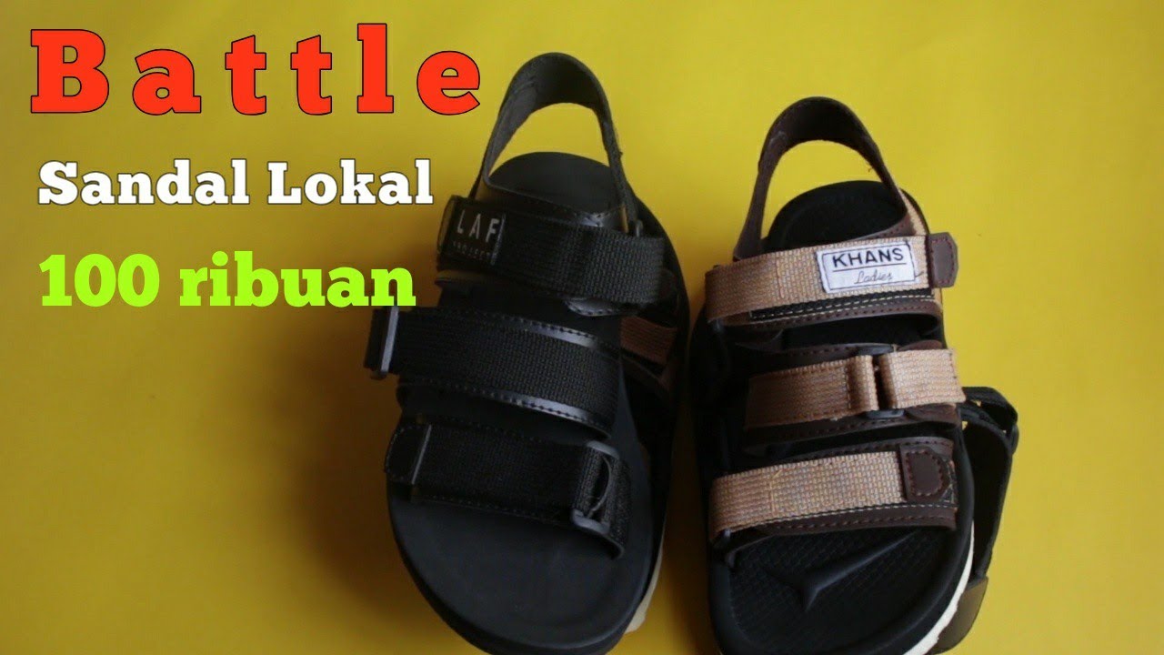 100 Ribuan⁉️ #Khans VS #LAFProject Sandal Lokal kualitas OKE Punya