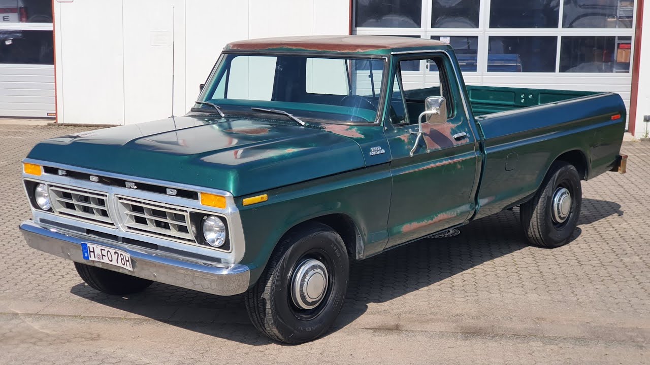 1977 Ford F250 Custom Grün