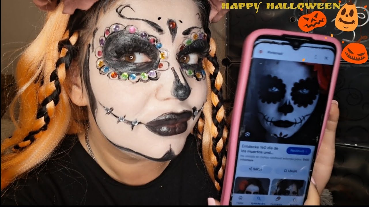 🎃 EASY HALLOWEEN MAKEUP 🌹 Muertos Bride Transformation 👰‍🖤