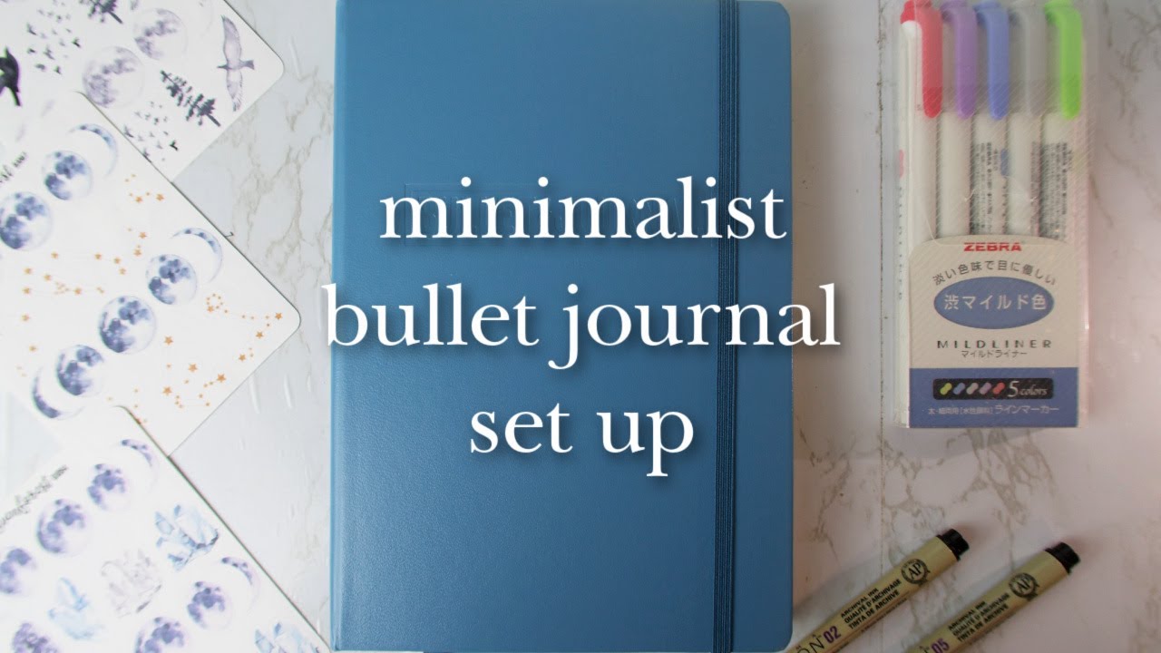 minimalist approach to bullet journaling | starting fresh