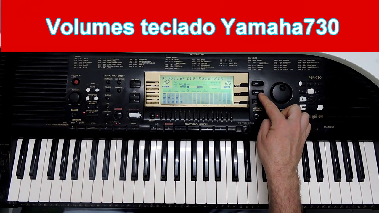 volumes teclado 730/630
