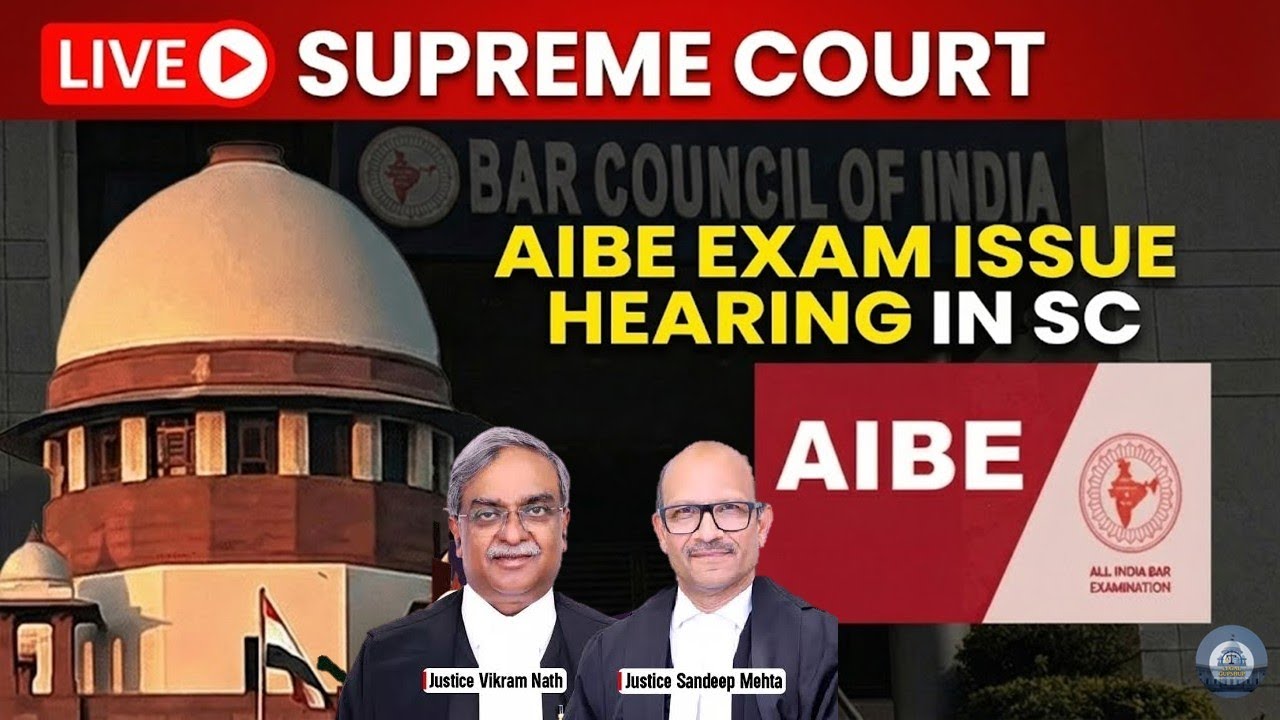 AIBE EXAM Issue Case before Supreme Court - Live Proceedings